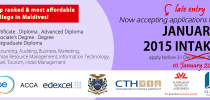 Now Accepting Late Entry Applications for January 2015 Intake