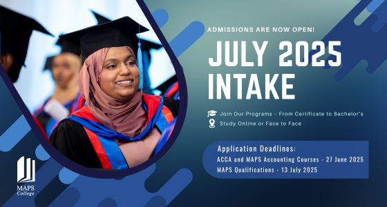 Unlock Your Potential with MAPS College – Apply Now for the July 2025 Intake!