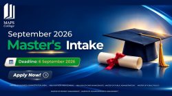 Your Master's Degree. Your next milestone. Start this September with MAPS College.