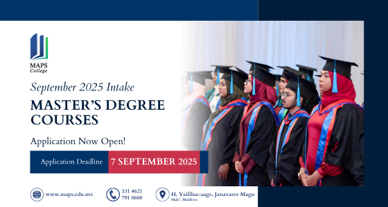 Start Your Master’s Degree This September – Enroll at MAPS College!