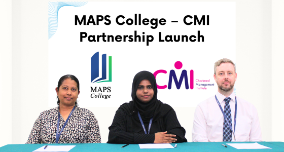MAPS College sign partnership agreement with the Chartered Management Institute