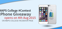 MAPS College iPhone Giveaway contest on Facebook opens on 4 August 2015